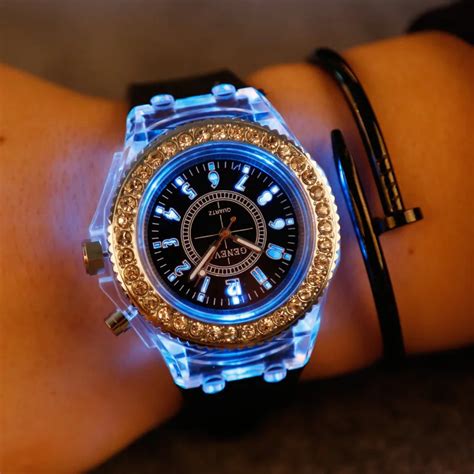 luminous watches with light